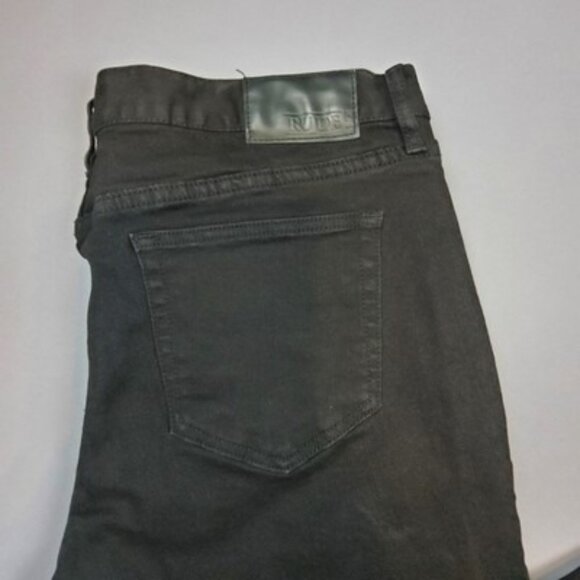 Rude XXX Men's Size 38x30 Black Denim Skinny Pants - Picture 4 of 11